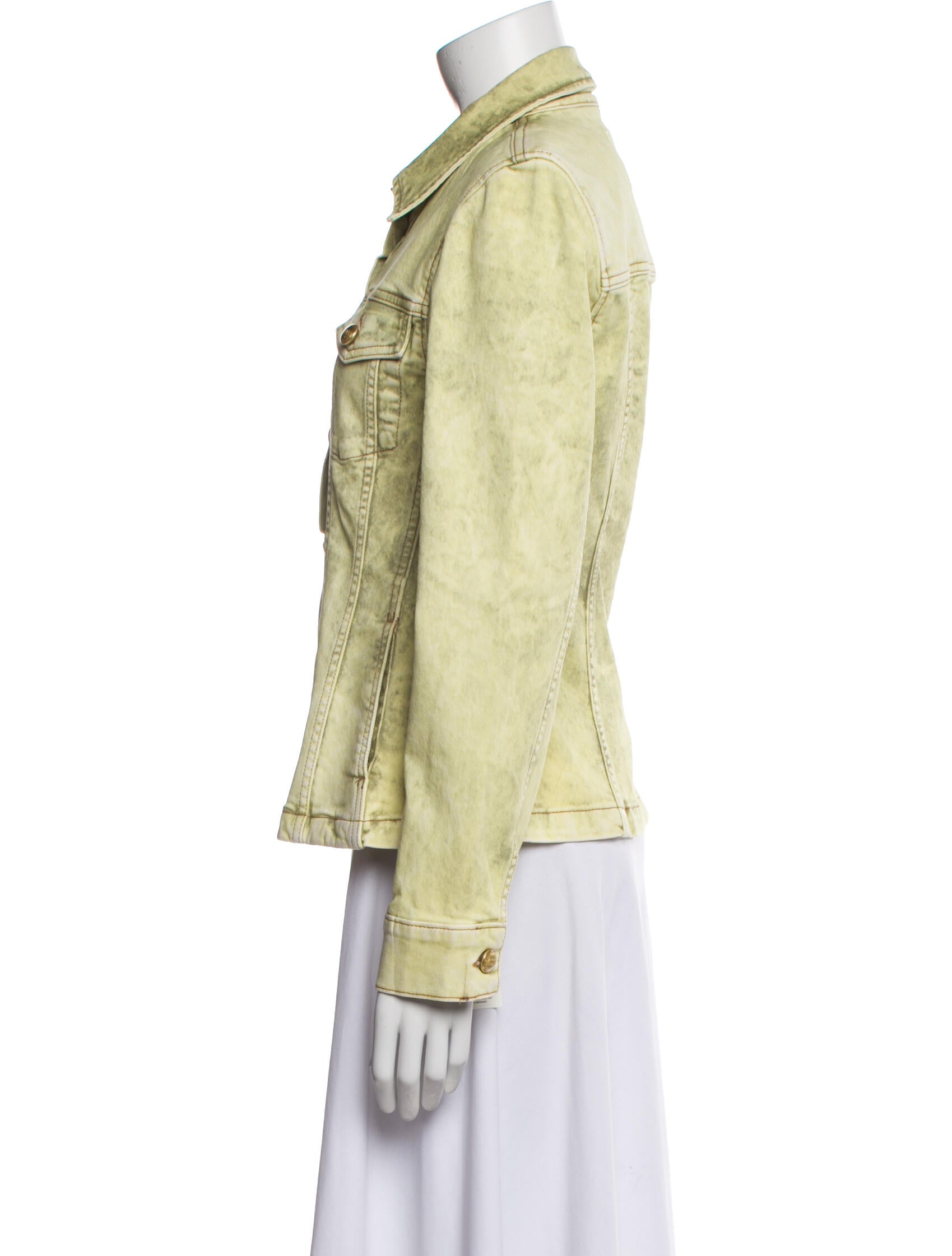 Ganni Foil Overdyed Denim Jacket