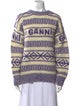 Ganni Wool Printed Sweater