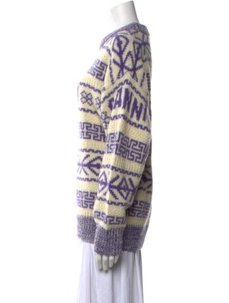 Ganni Wool Printed Sweater