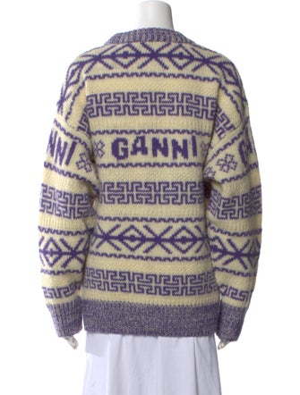 Ganni Wool Printed Sweater