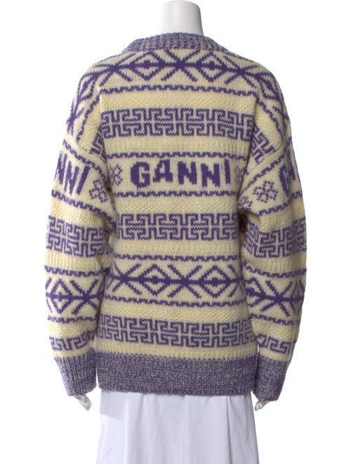 Ganni Wool Printed Sweater