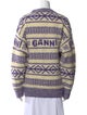 Ganni Wool Printed Sweater
