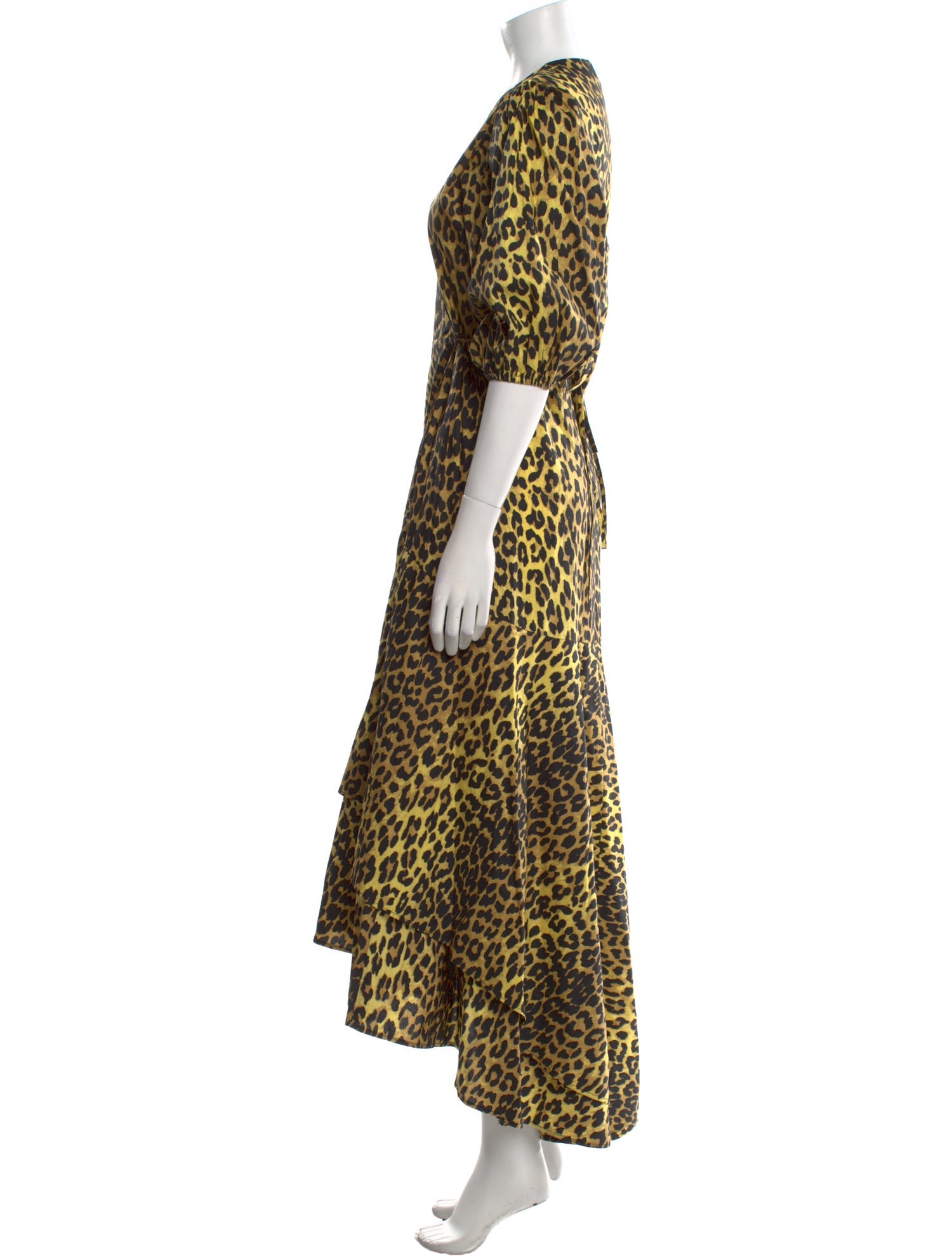 Ganni Animal Print Long Dress