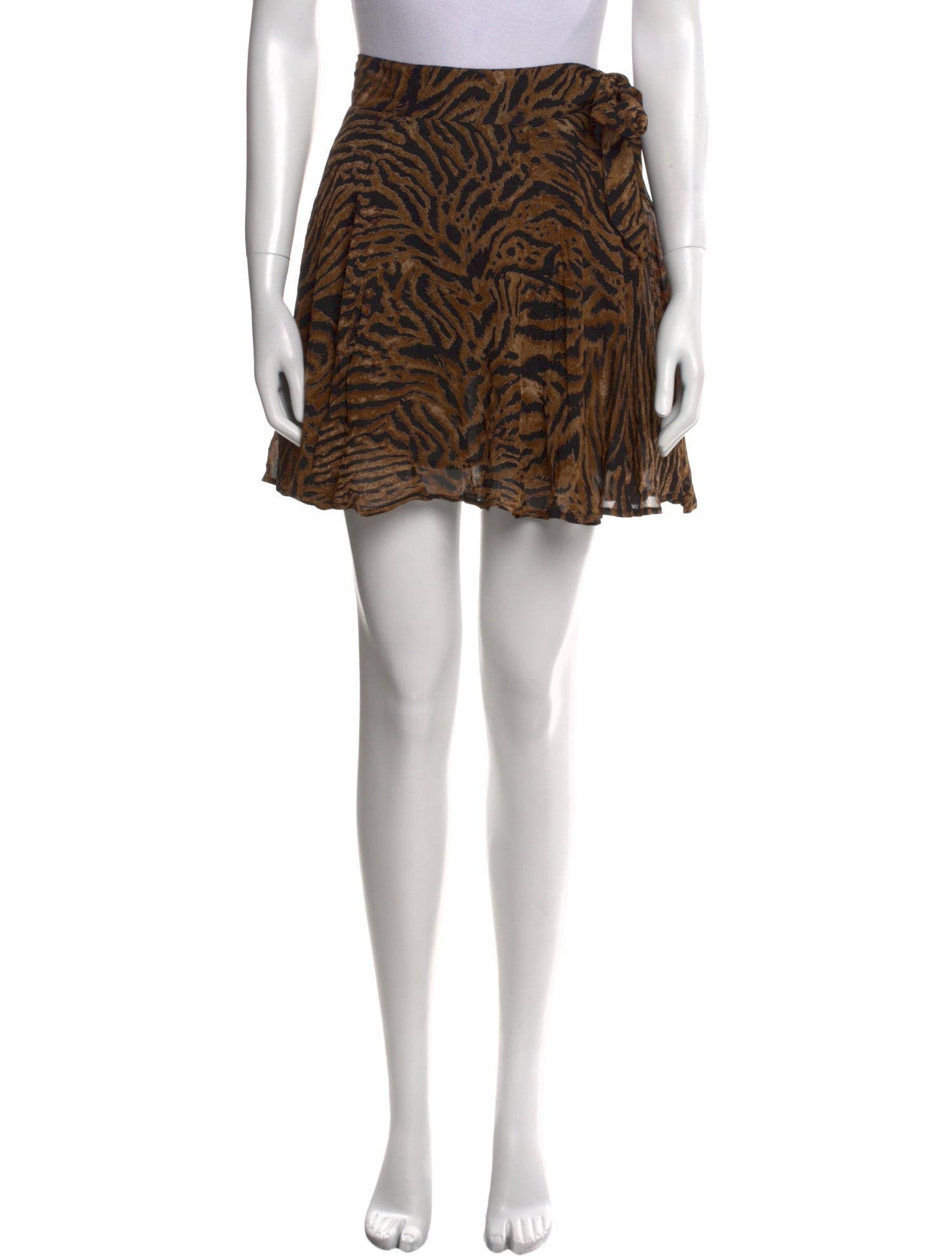 Ganni Animal Print Mini Skirt