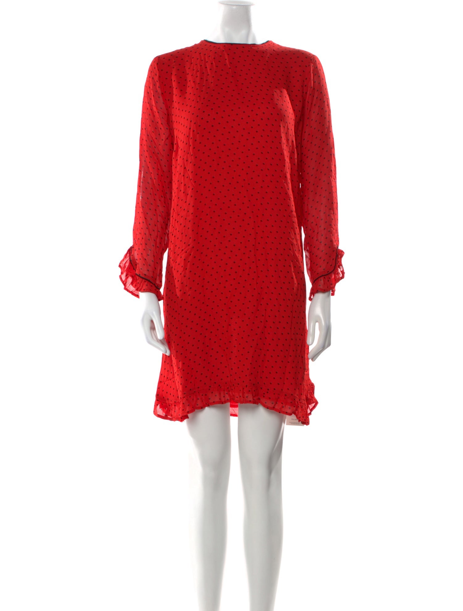 Ganni Scoop Neck Mini Dress