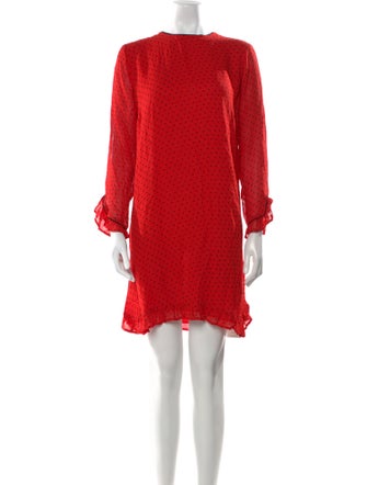 Ganni Scoop Neck Mini Dress