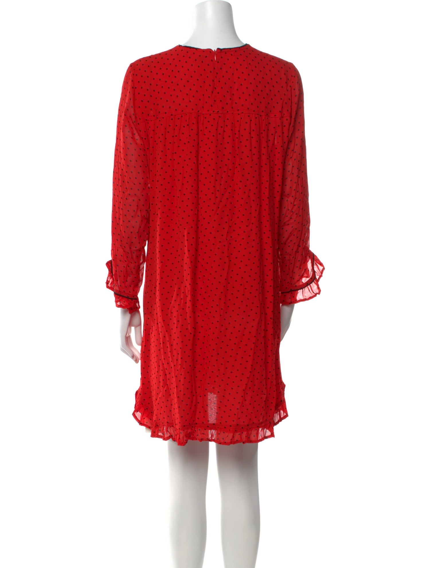 Ganni Scoop Neck Mini Dress