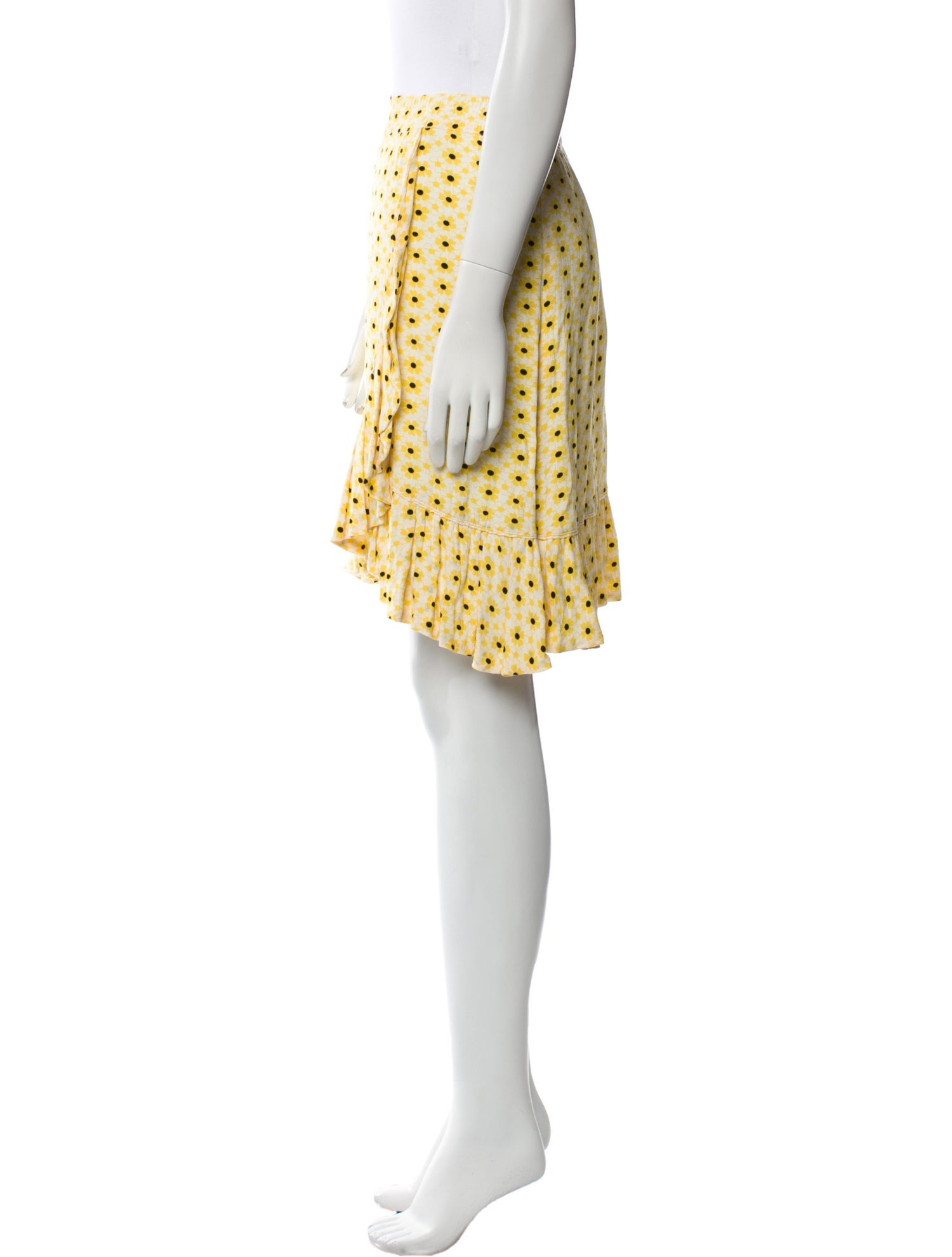 Ganni Polka Dot Print Knee-Length Skirt