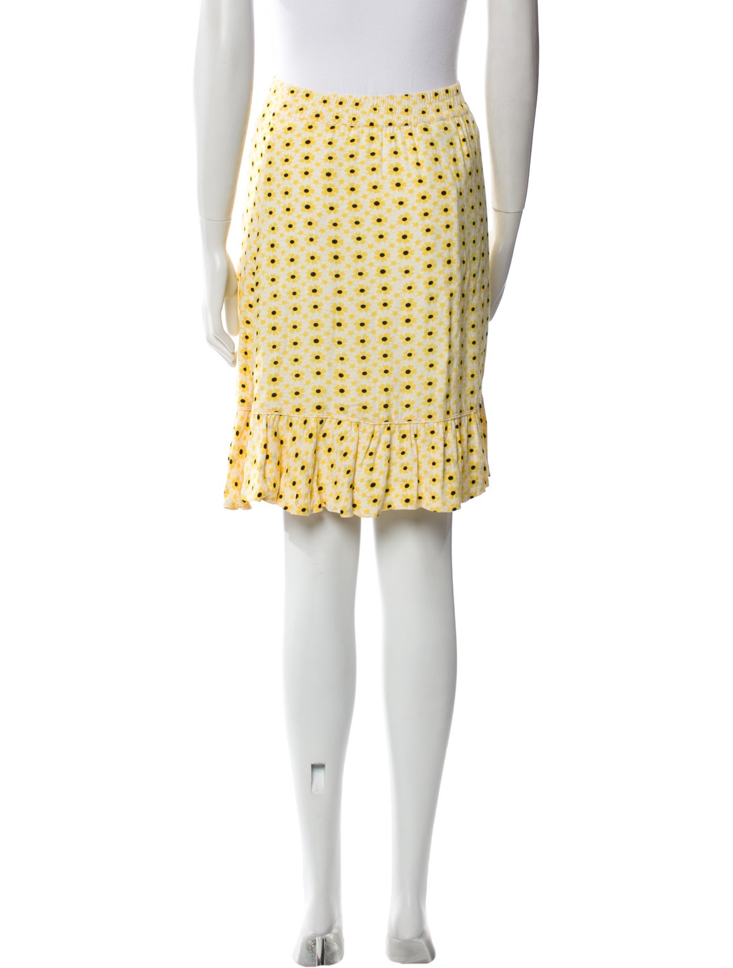 Ganni Polka Dot Print Knee-Length Skirt