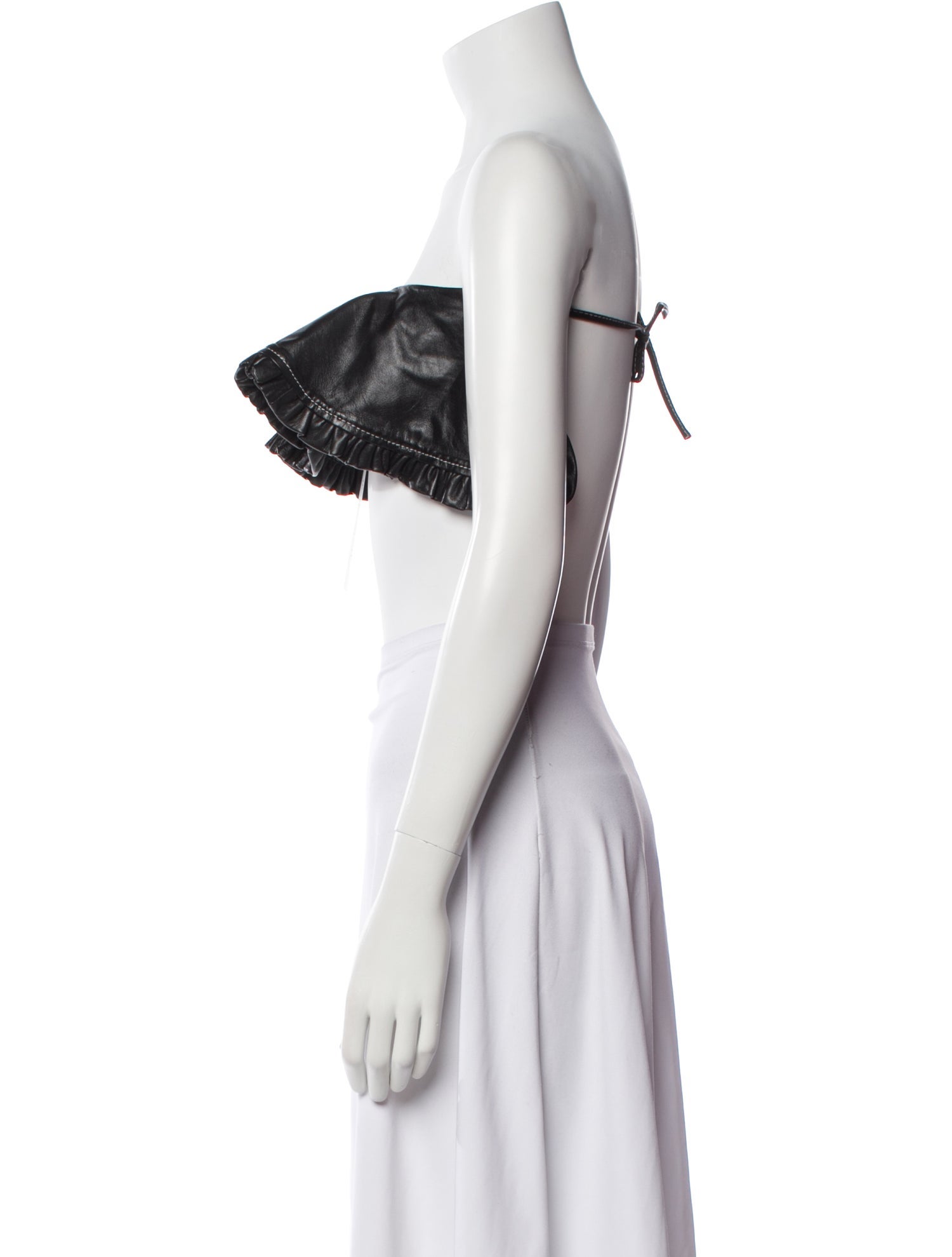 Ganni Strapless Crop Top