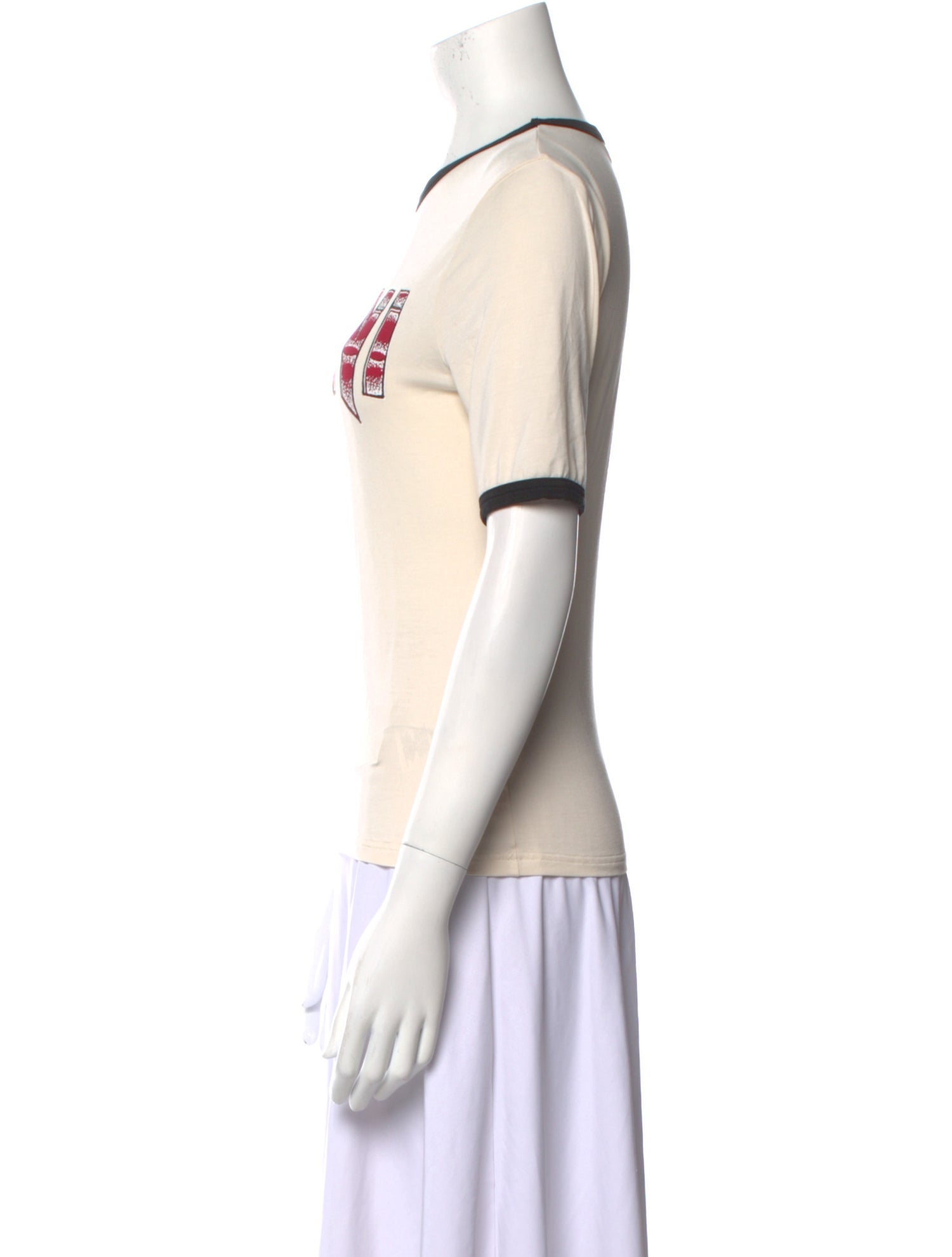 Ganni Graphic Print Crew Neck T-Shirt