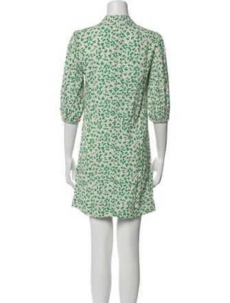 Ganni Floral Print Mini Dress