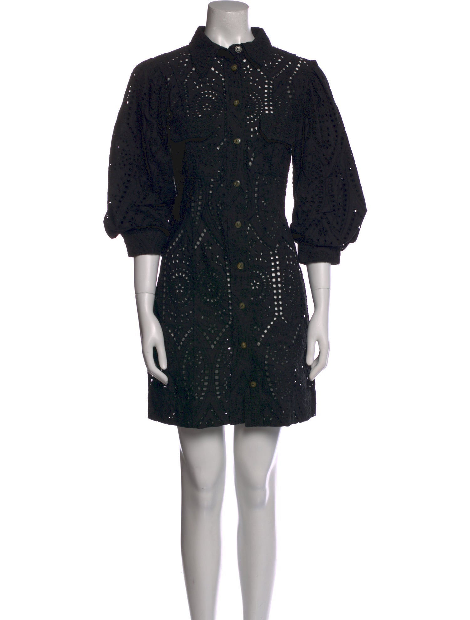 Ganni Polka Dot Print Mini Dress