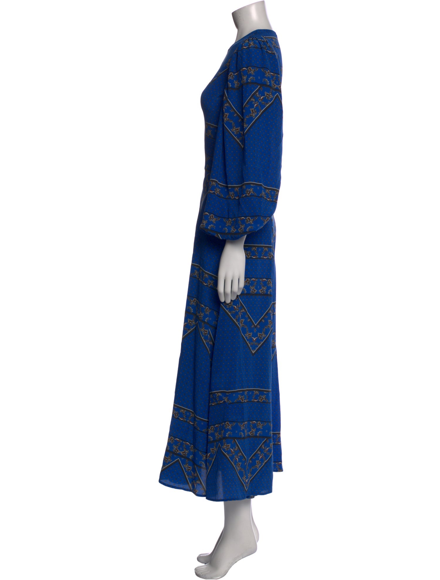 Ganni Silk Long Dress