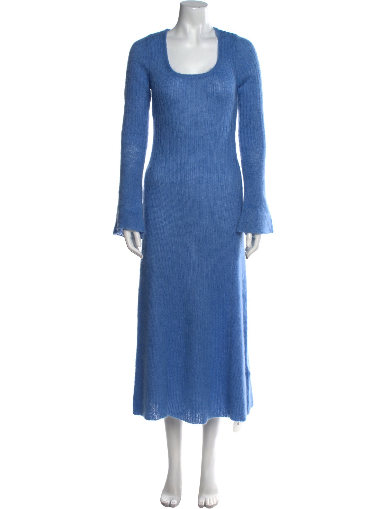 Ganni Scoop Neck Long Dress