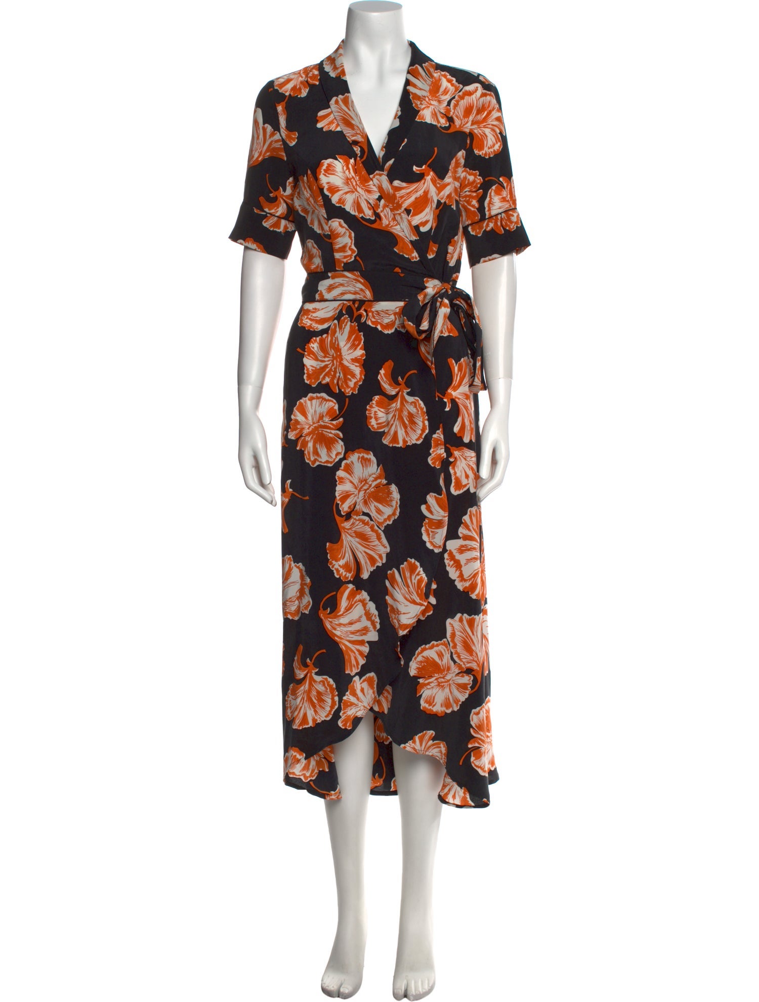 Ganni Silk Midi Length Dress