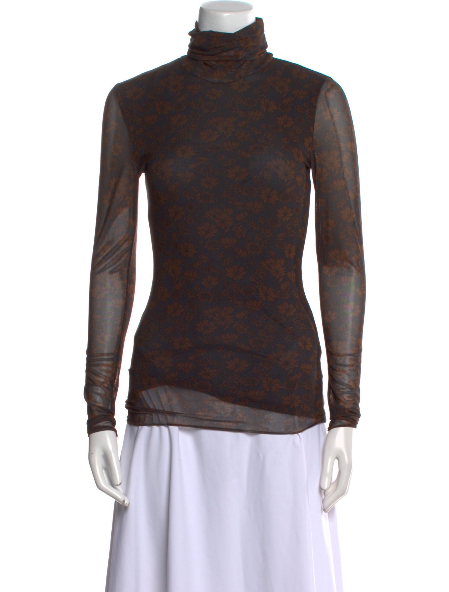 Ganni Turtleneck Long Sleeve Top