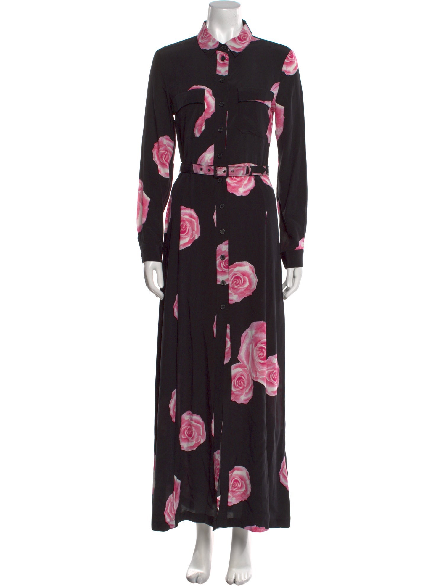 Ganni Silk Long Dress