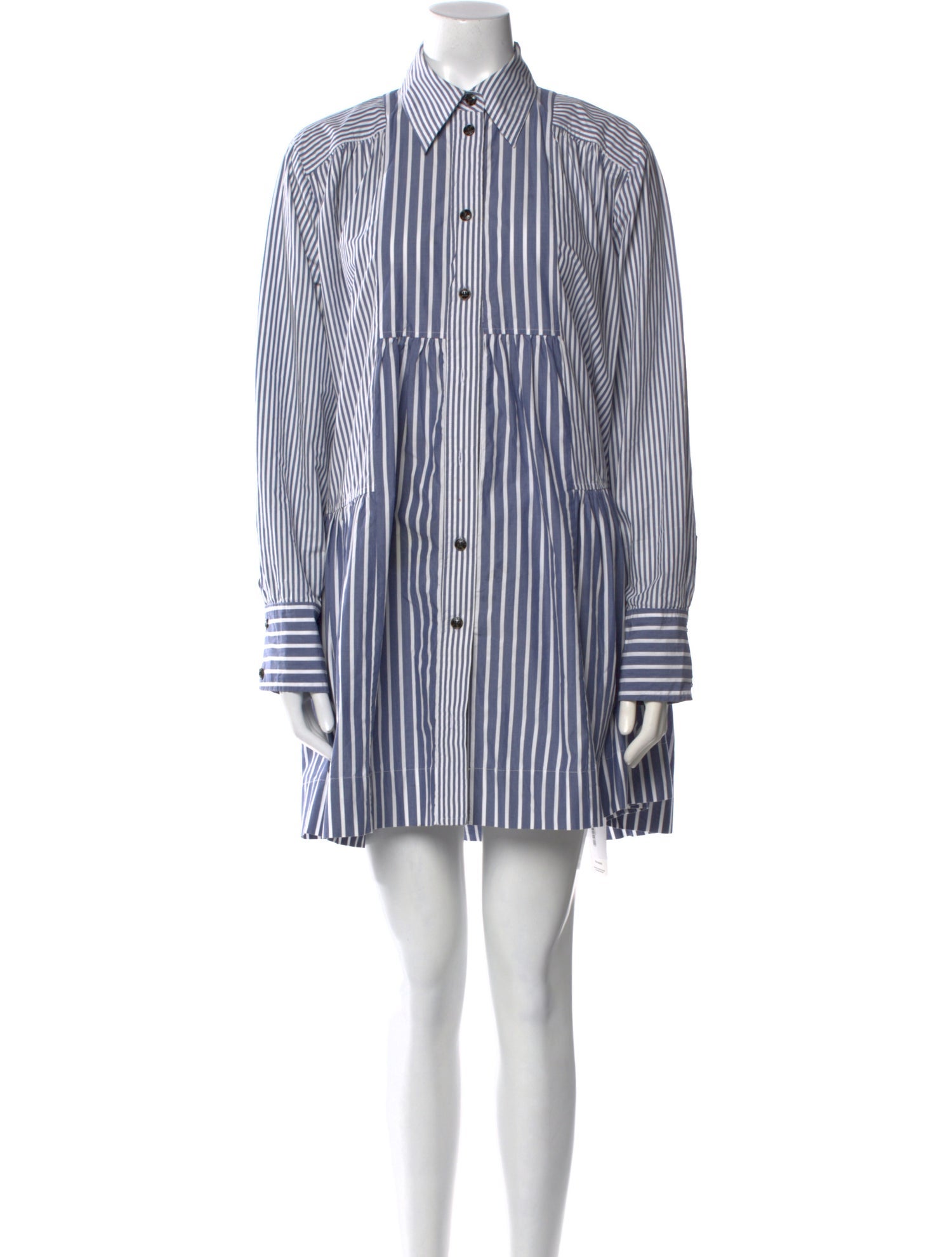 Ganni Striped Mini Dress