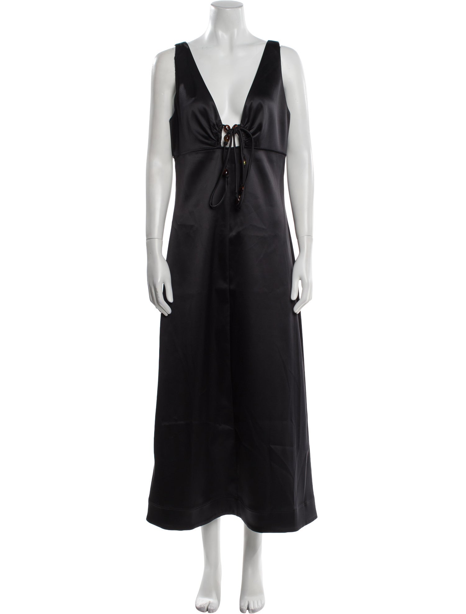 Ganni V-Neck Long Dress w/ Tags