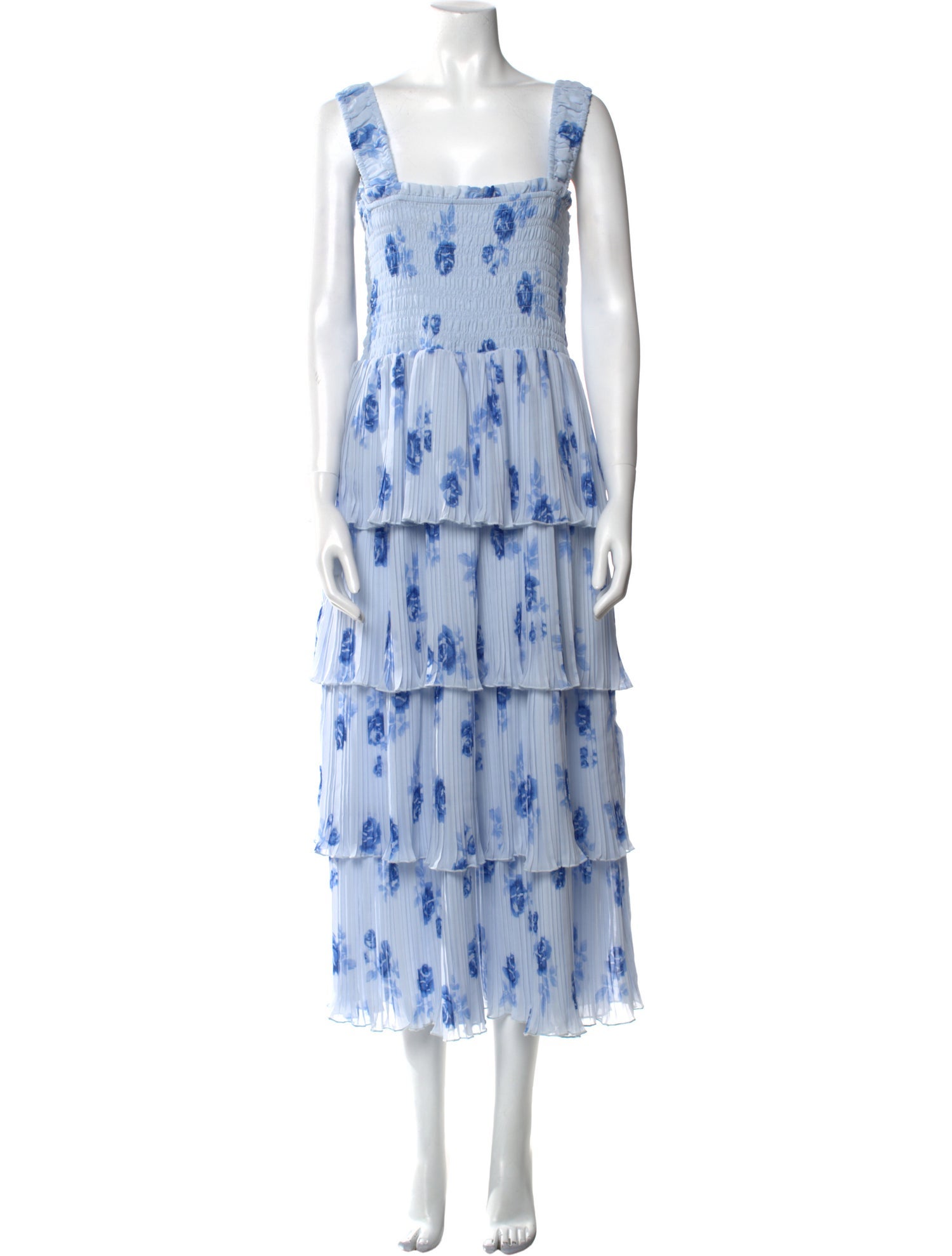 Ganni Floral Print Long Dress