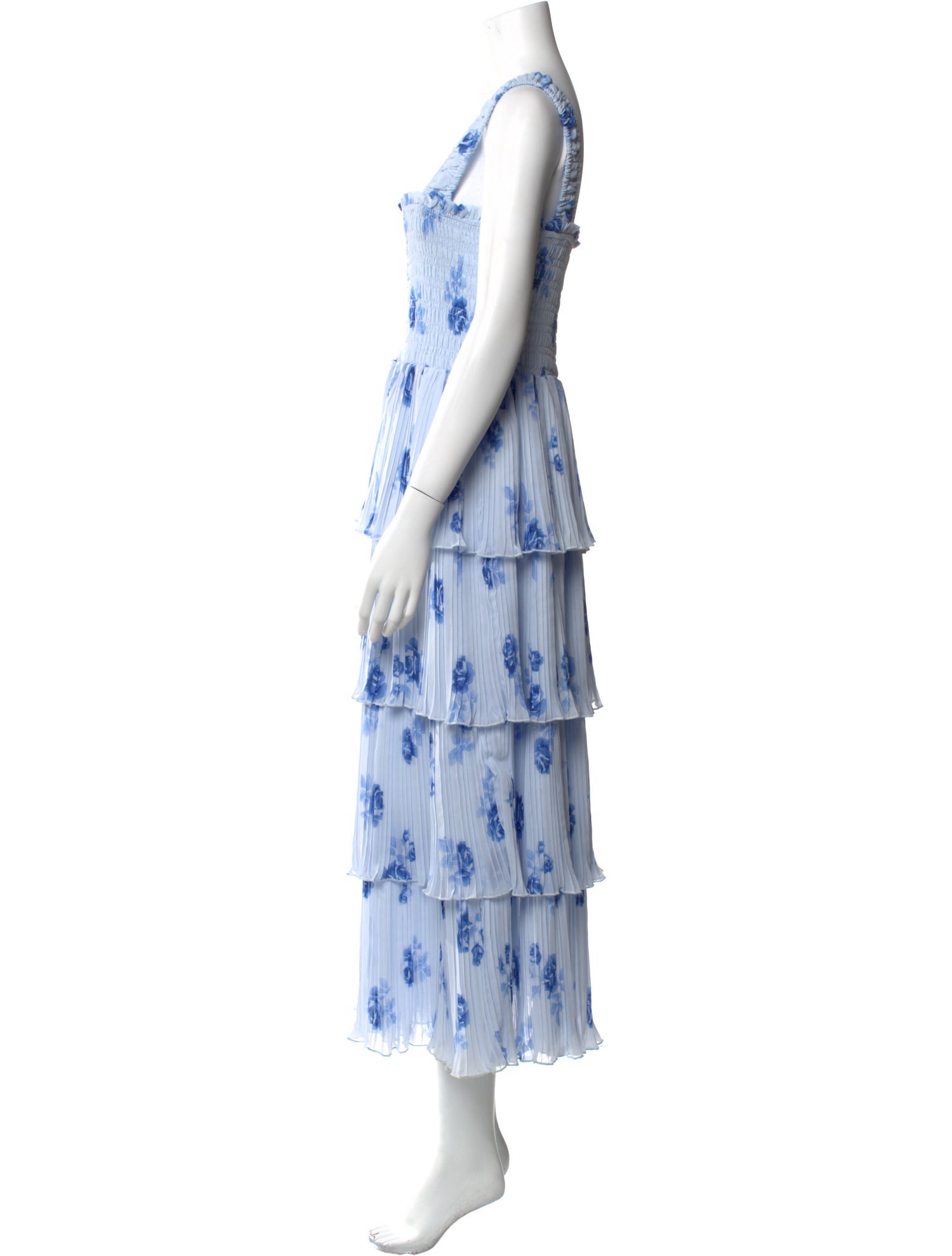 Ganni Floral Print Long Dress