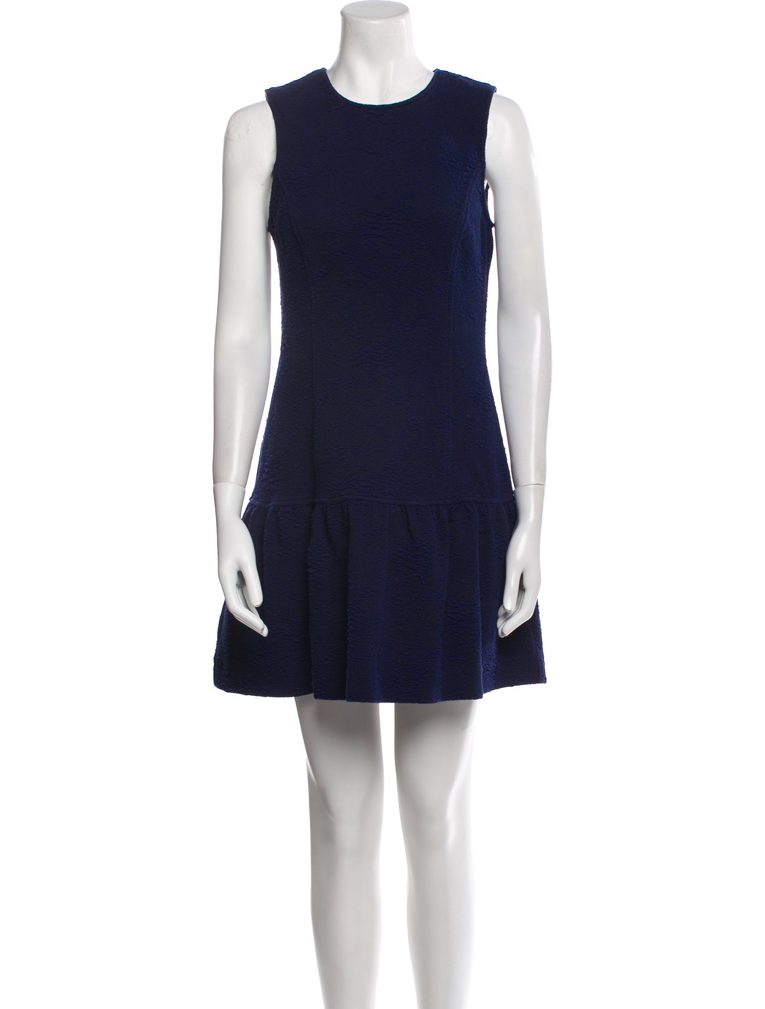 Ganni Crew Neck Mini Dress