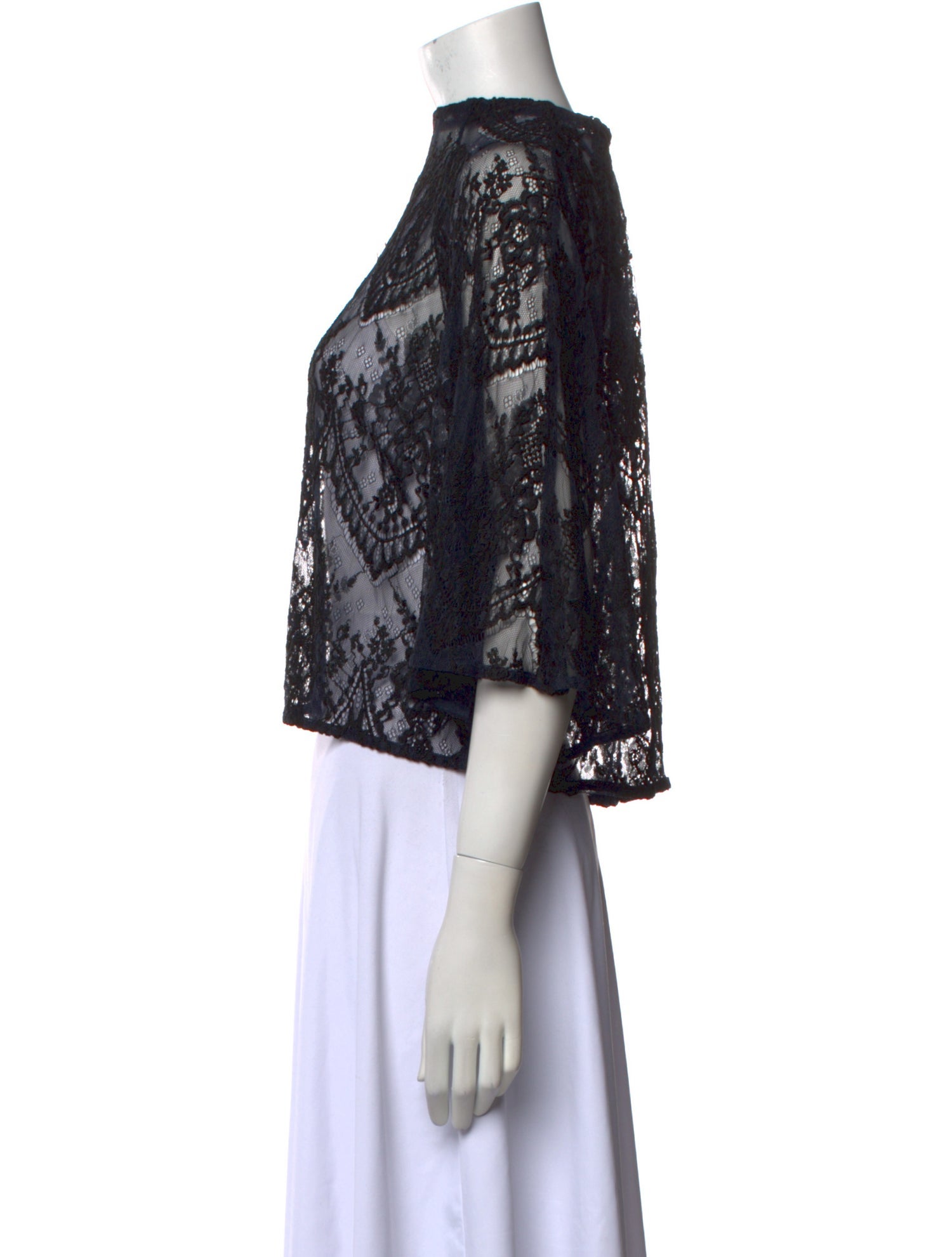 Ganni Lace Lace Pattern Blouse