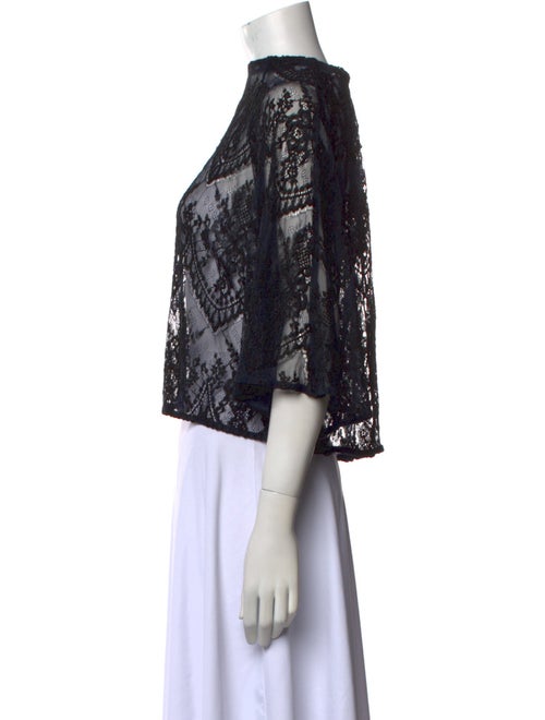 Ganni Lace Lace Pattern Blouse