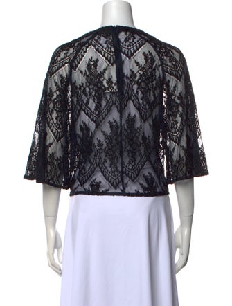 Ganni Lace Lace Pattern Blouse