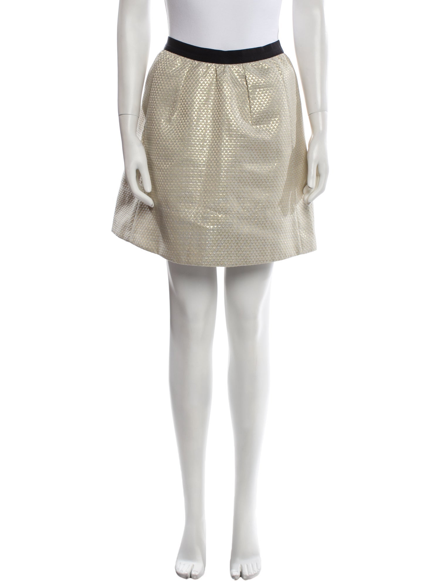 Ganni Grosgrain Trim Mini Skirt