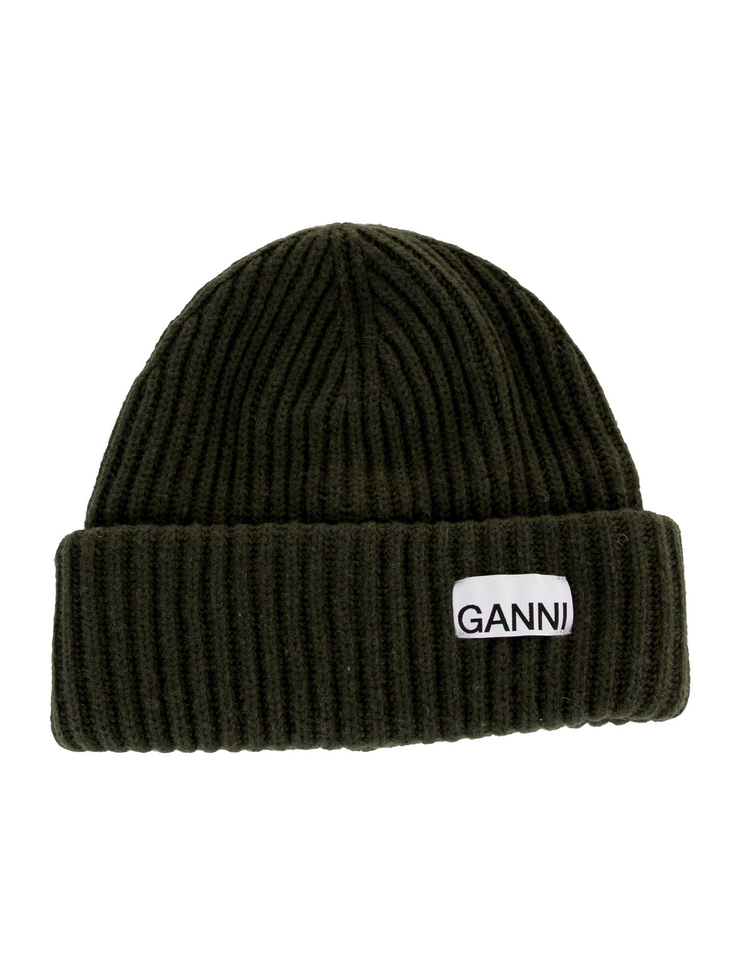 Ganni Wool Knitted Beanie w/Tags