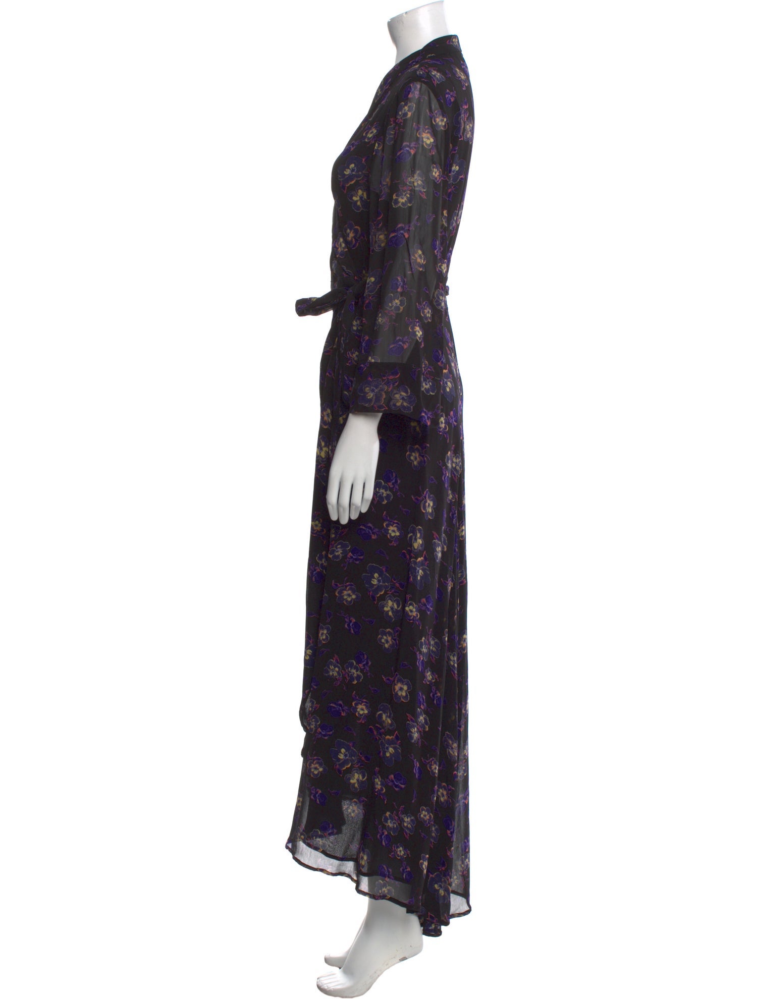 Ganni Floral Print Long Dress