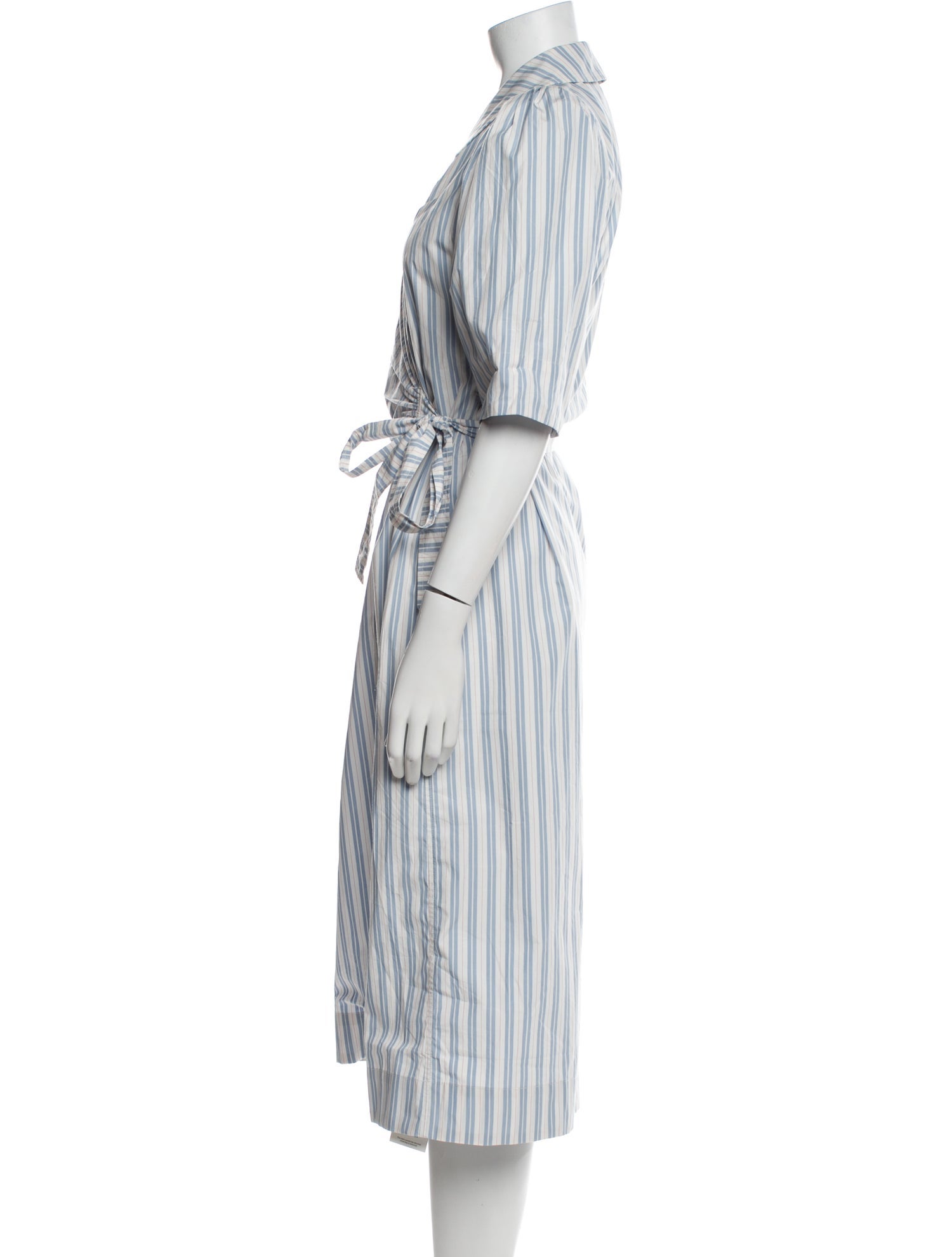 Ganni Striped Midi Length Dress w/ Tags