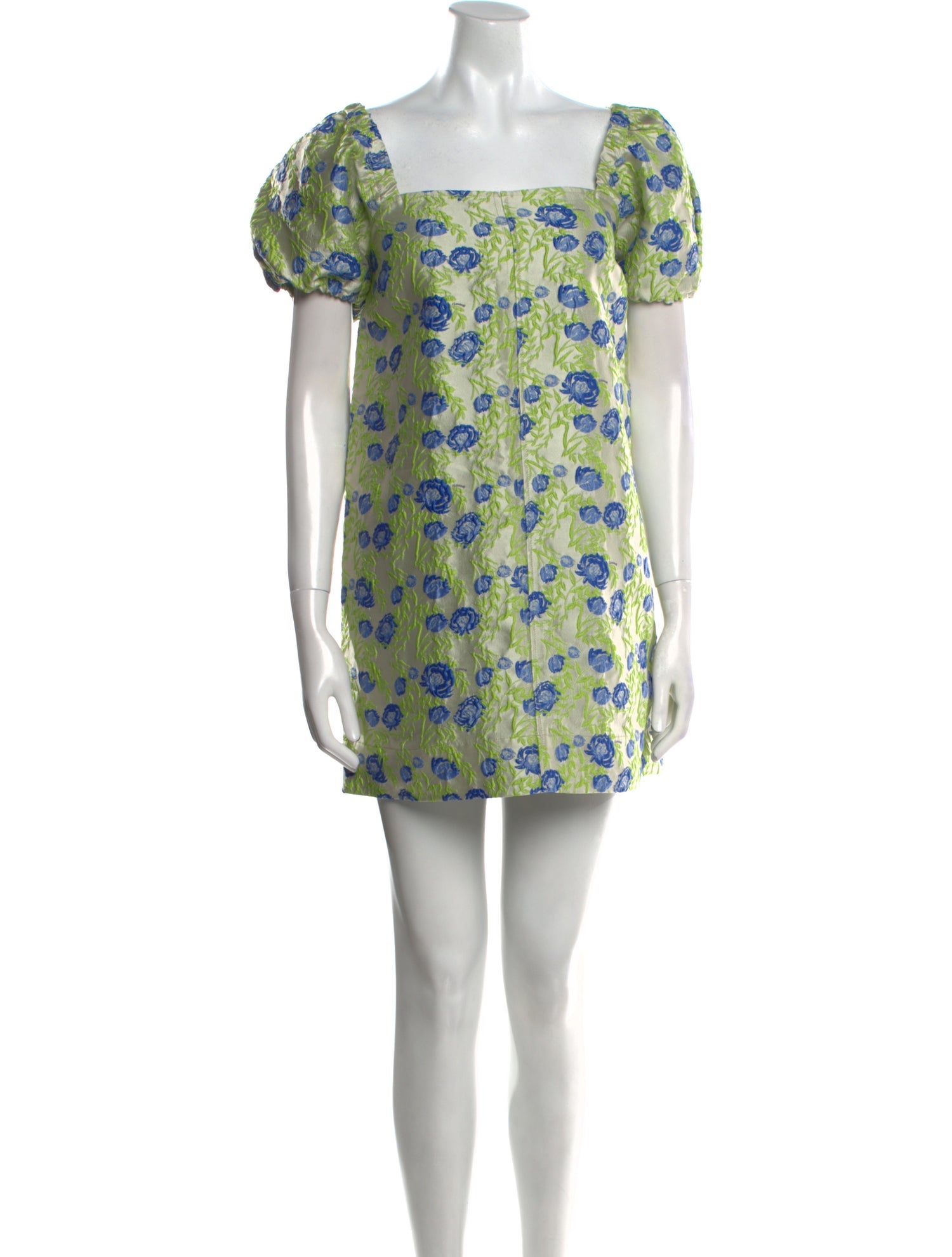 Ganni Floral Print Mini Dress