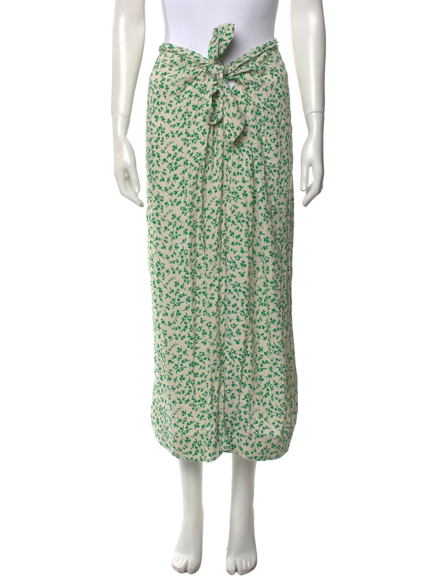 Ganni Printed Midi Length Skirt