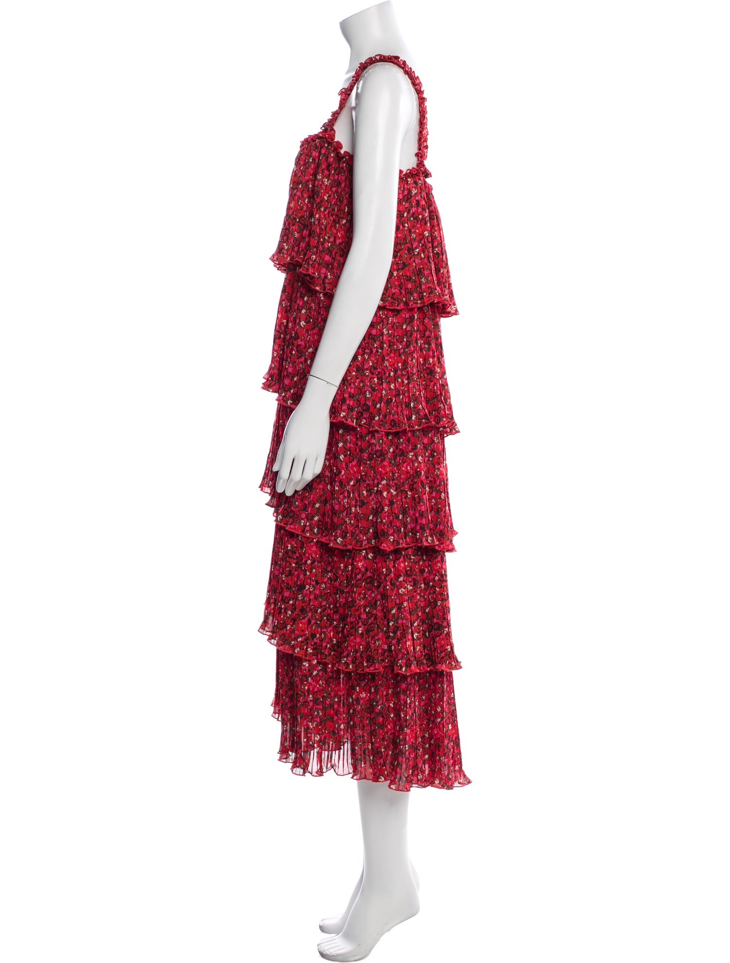 Ganni Floral Print Long Dress