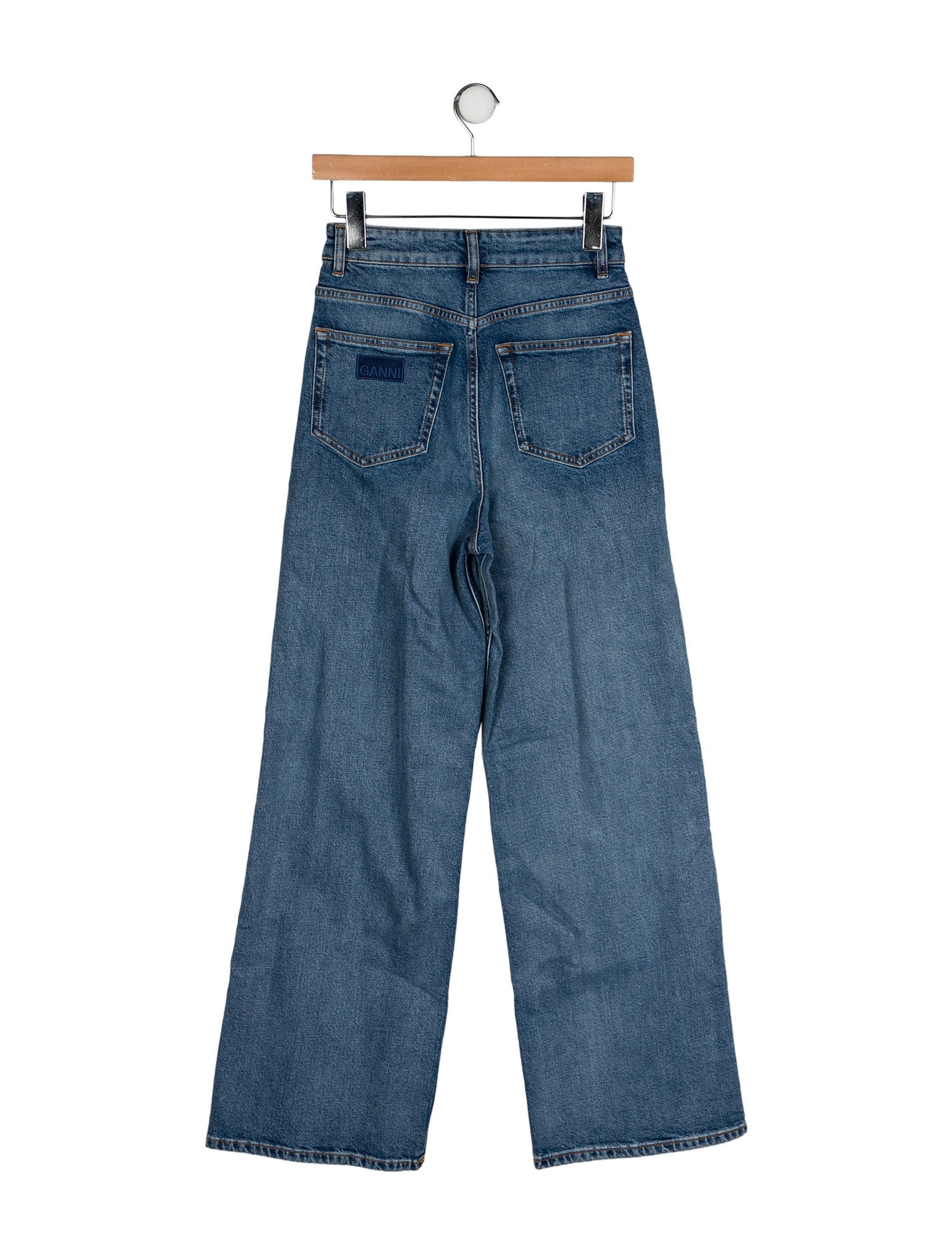 Ganni High-Rise Wide Leg Jeans