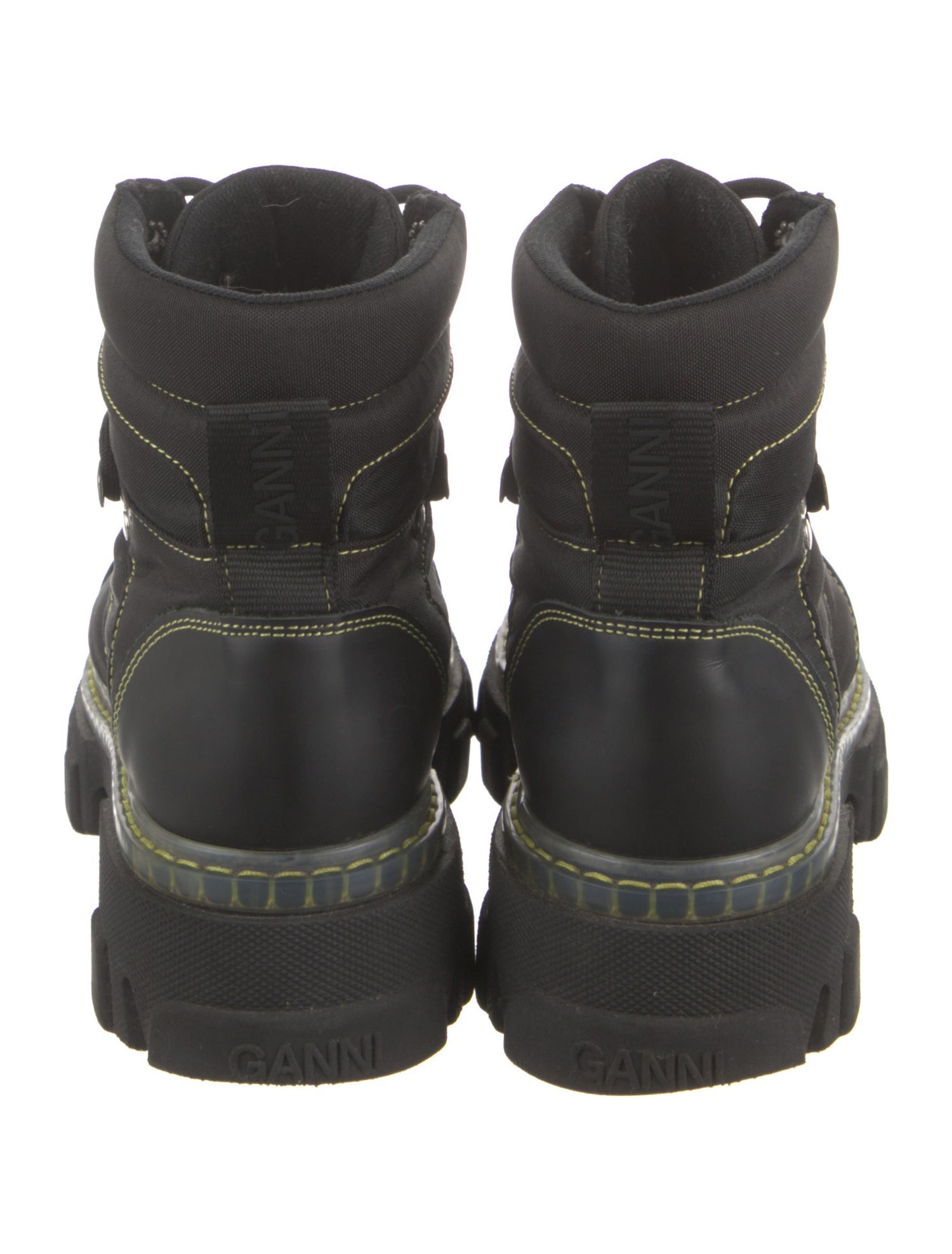 Ganni Nylon Combat Boots