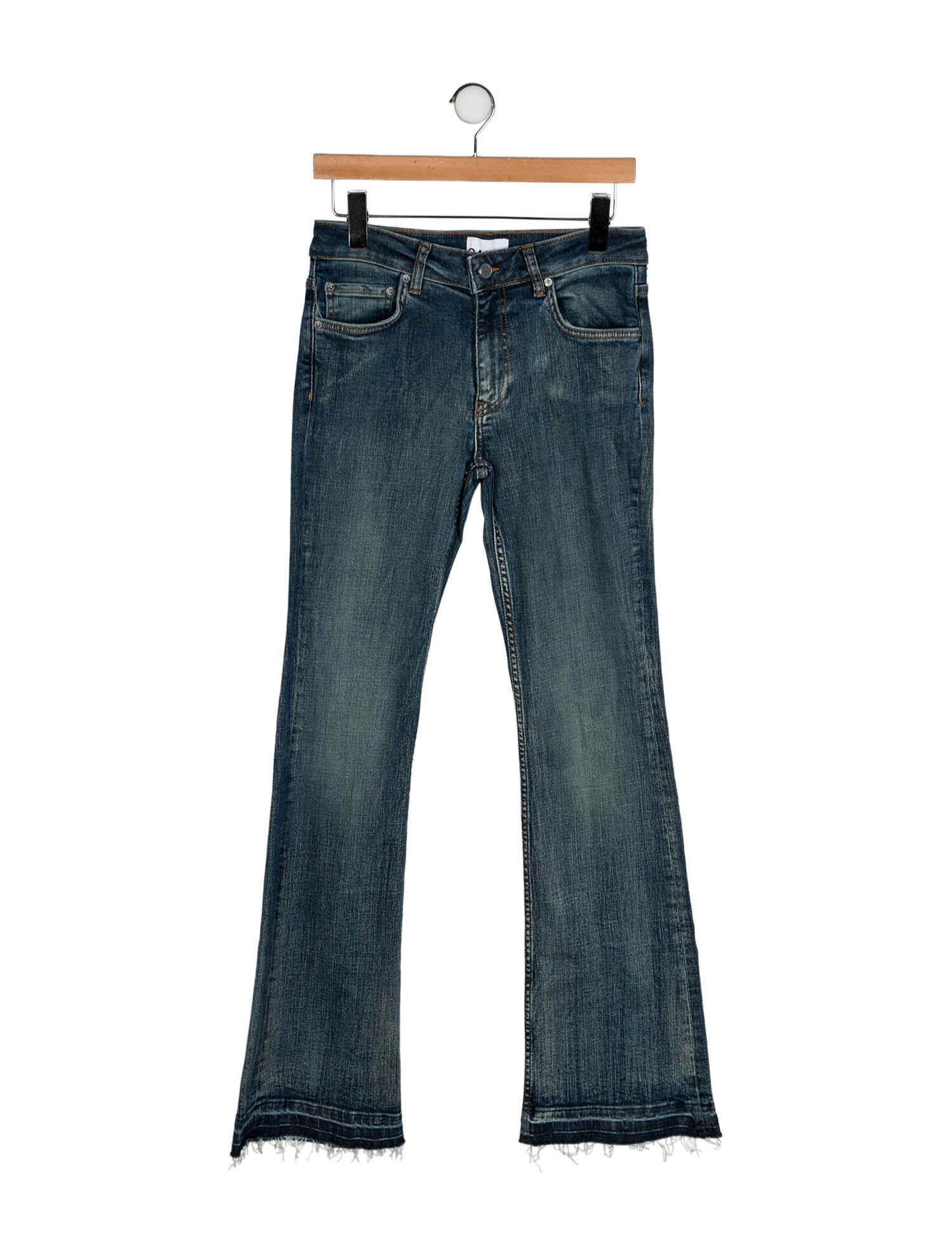 Ganni Mid-Rise Wide Leg Jeans