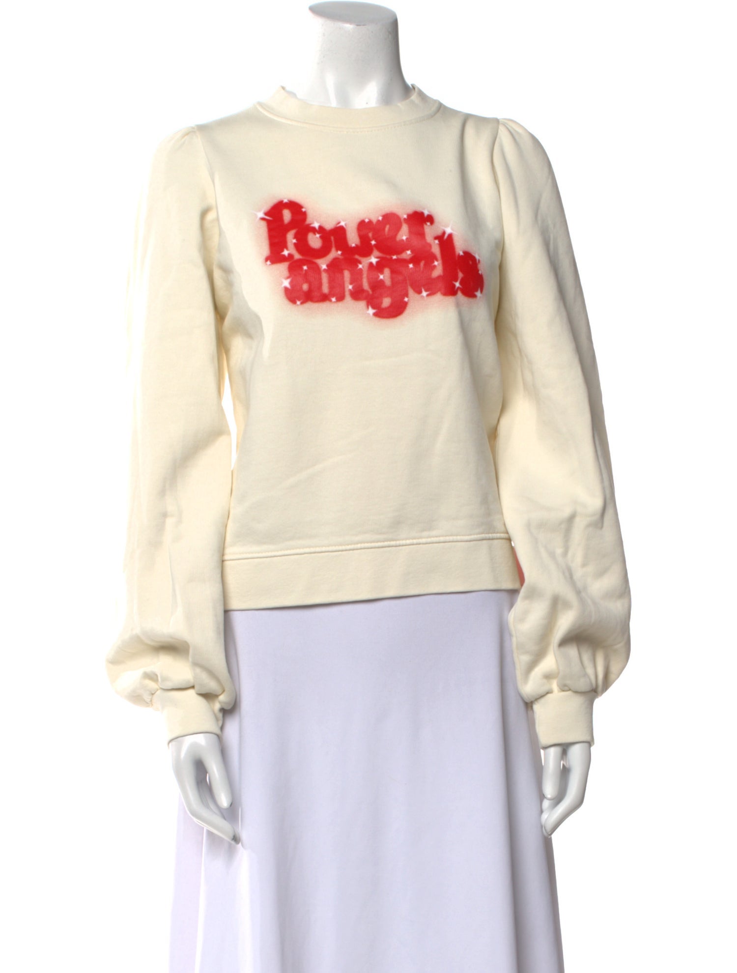 Ganni Graphic Print Crew Neck Sweatshirt w/ Tags