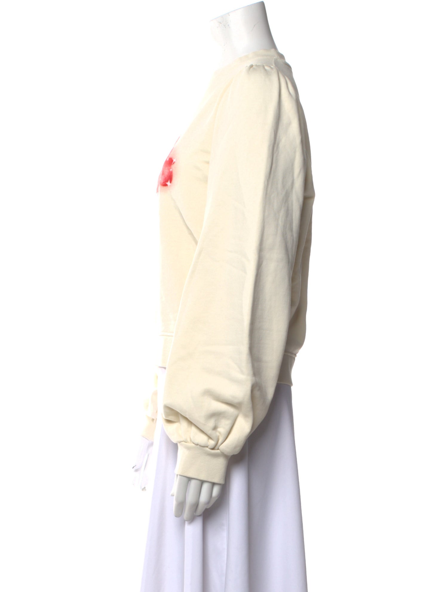 Ganni Graphic Print Crew Neck Sweatshirt w/ Tags