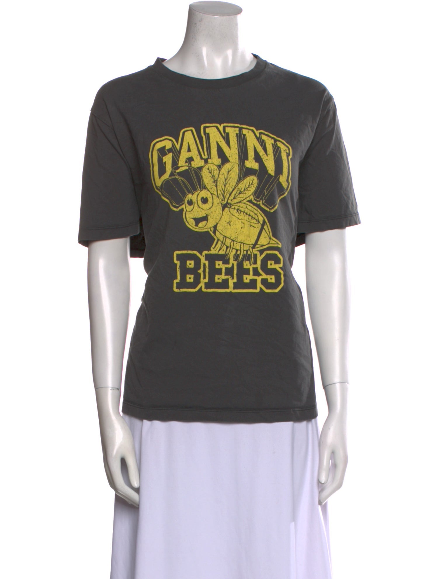 Ganni Graphic Print Crew Neck T-Shirt