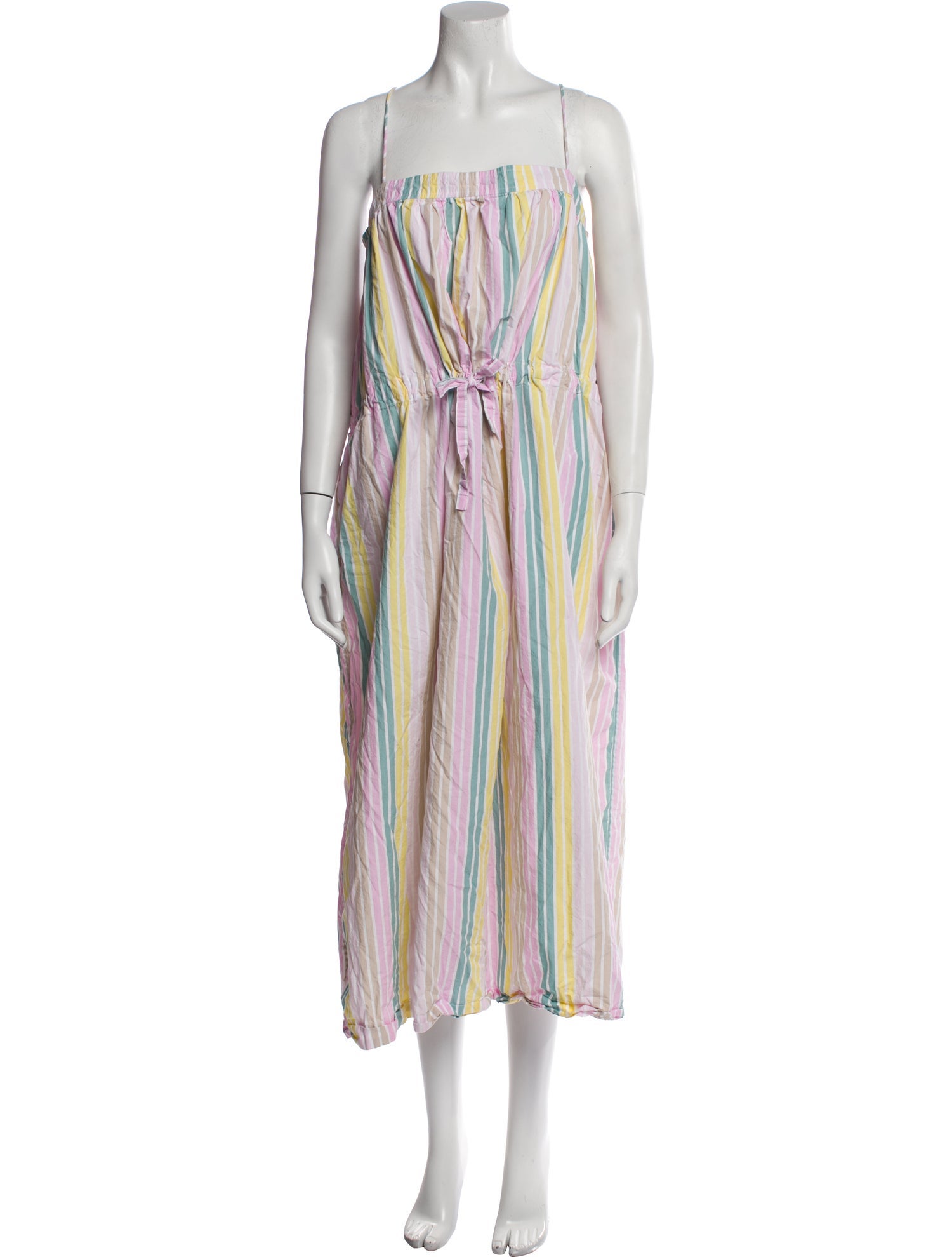 Ganni Striped Long Dress