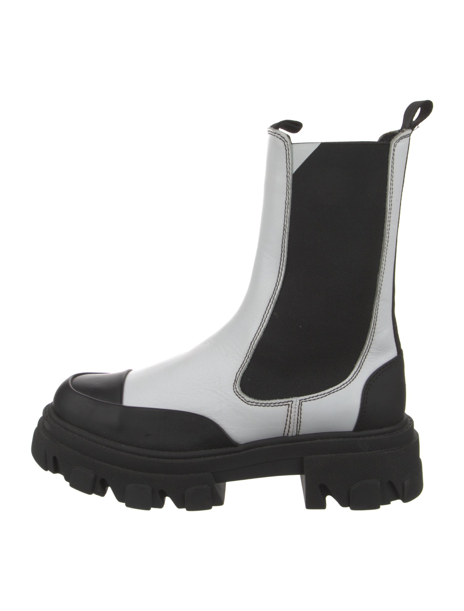 Ganni Leather Chelsea Boots