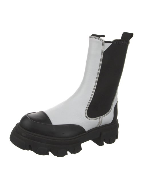 Ganni Leather Chelsea Boots