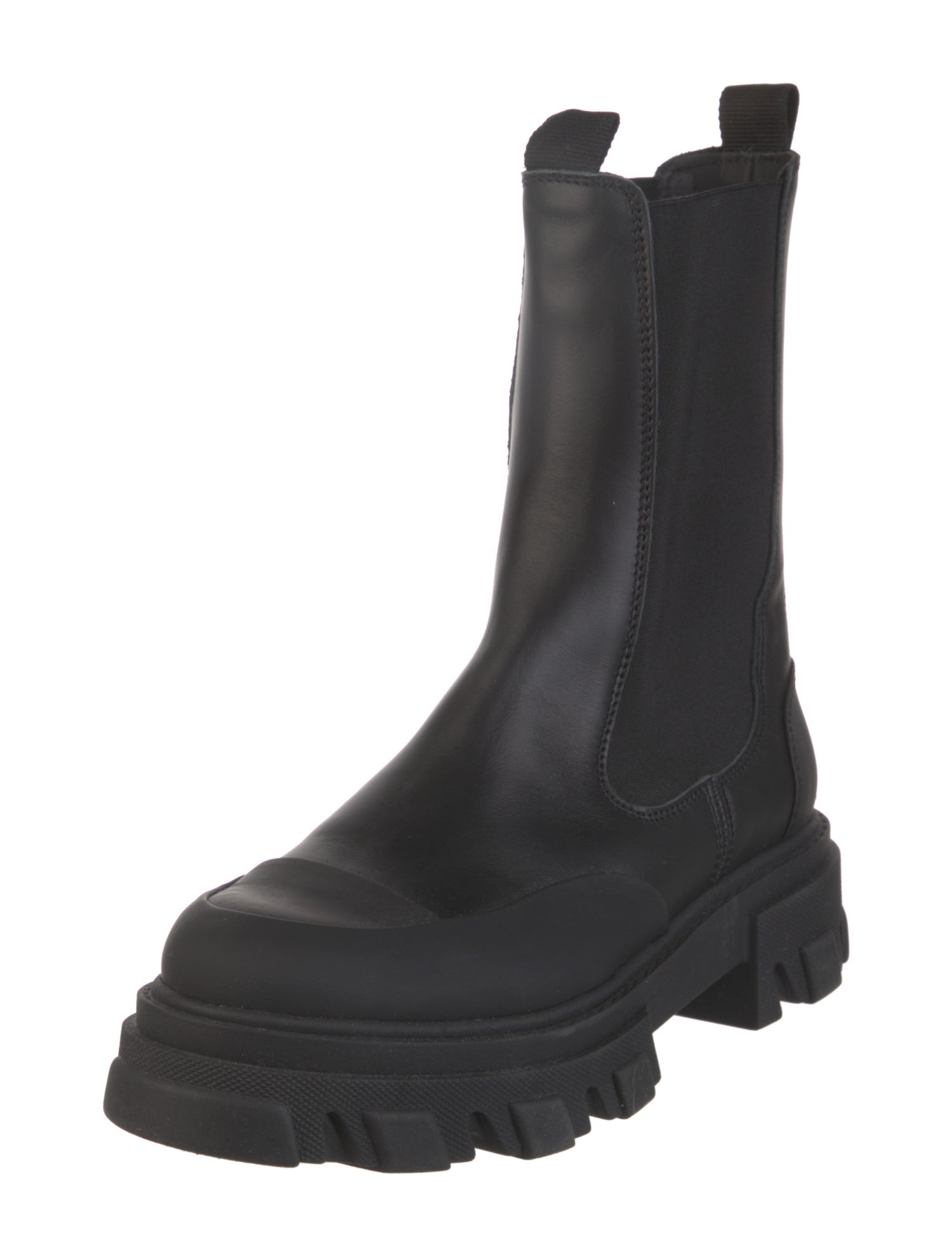 Ganni Leather Chelsea Boots