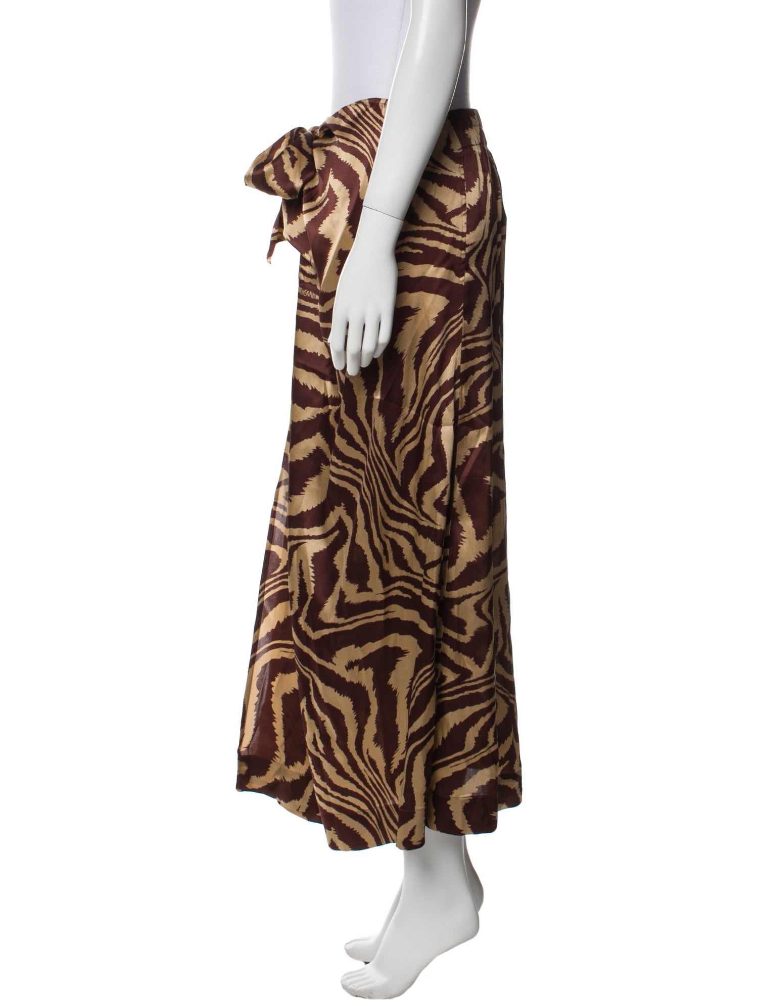 Ganni Silk Midi Length Skirt w/ Tags