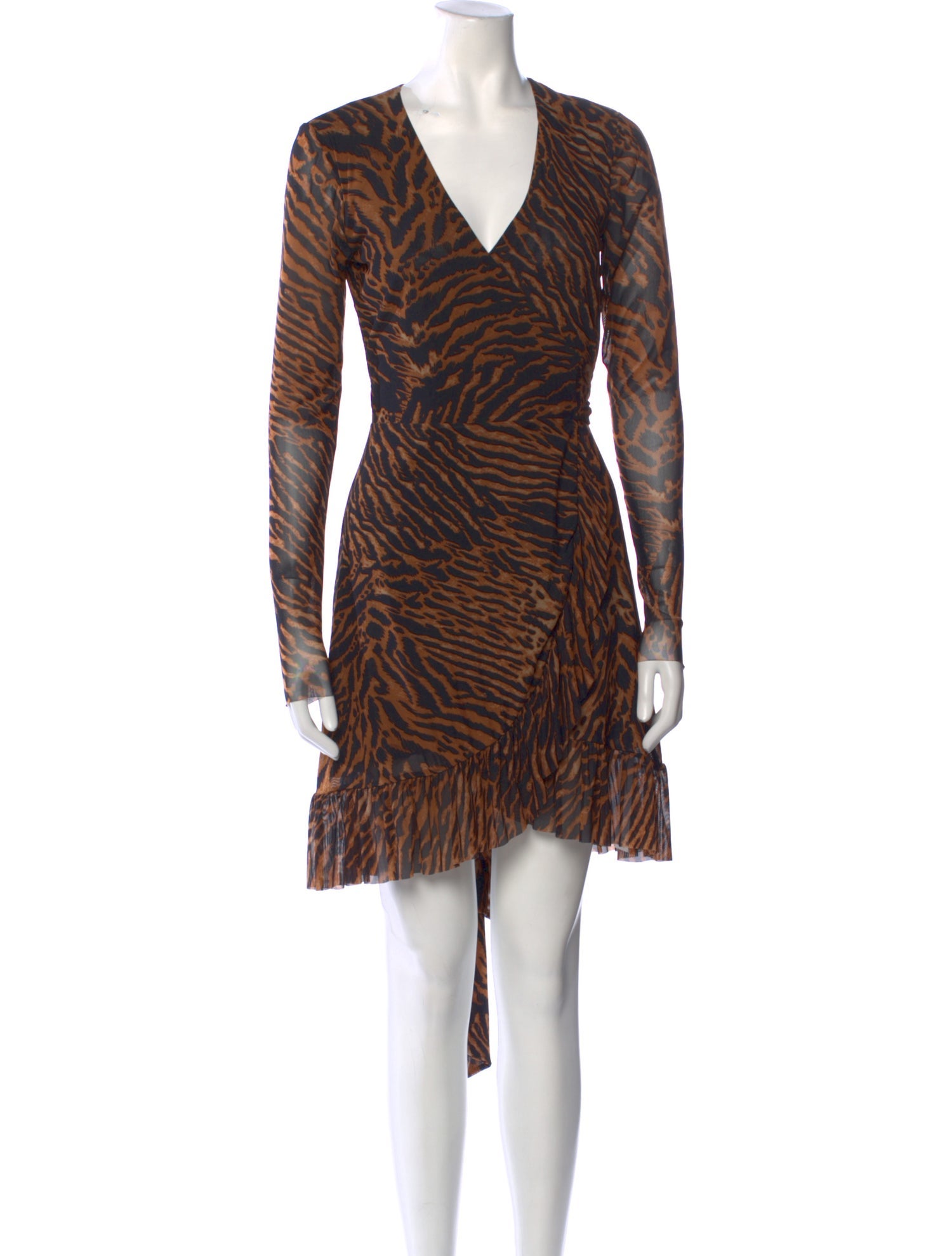 Ganni Animal Print Mini Dress