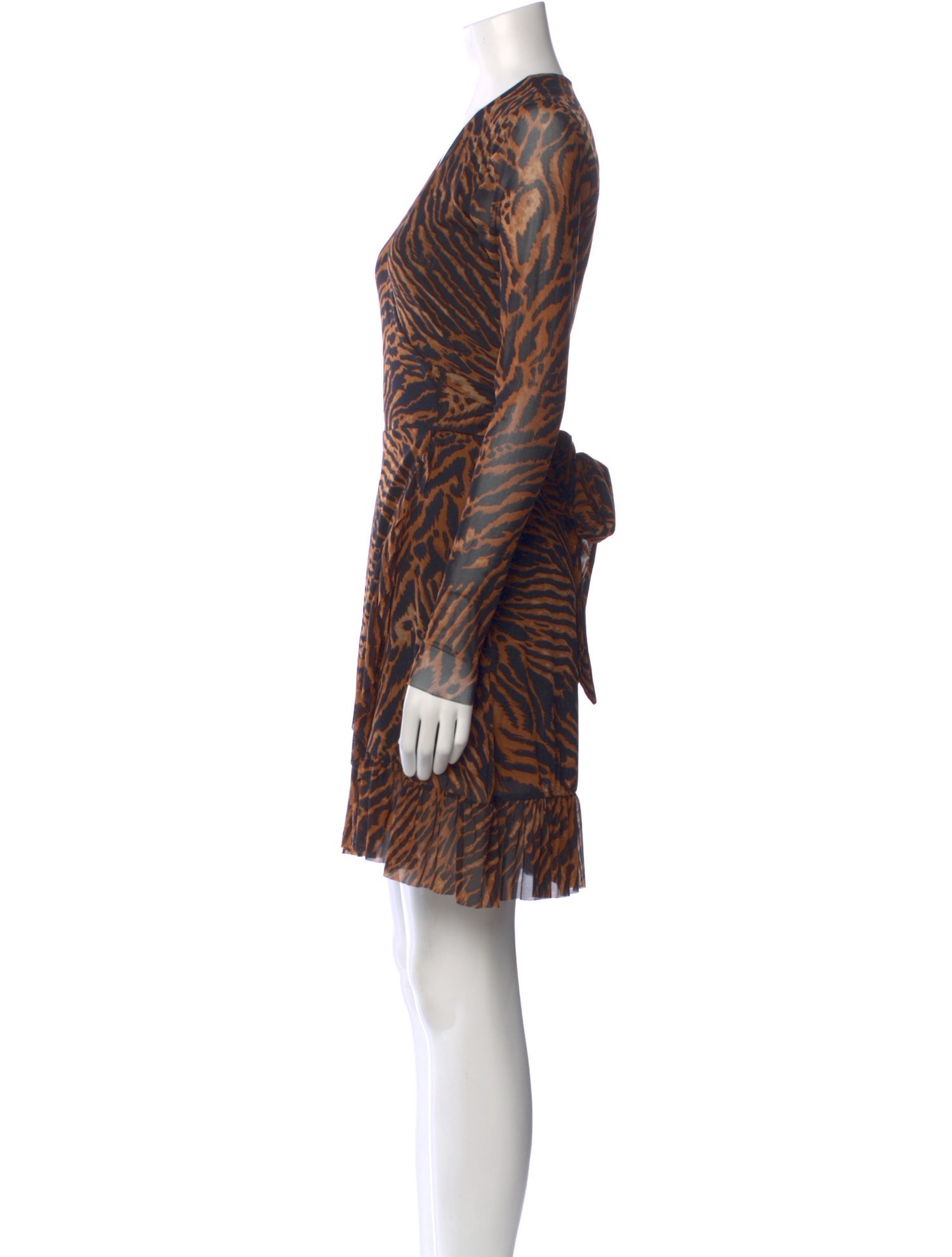 Ganni Animal Print Mini Dress